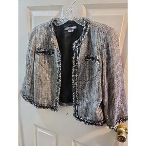 Boston Proper Monochrome Textured Blazer